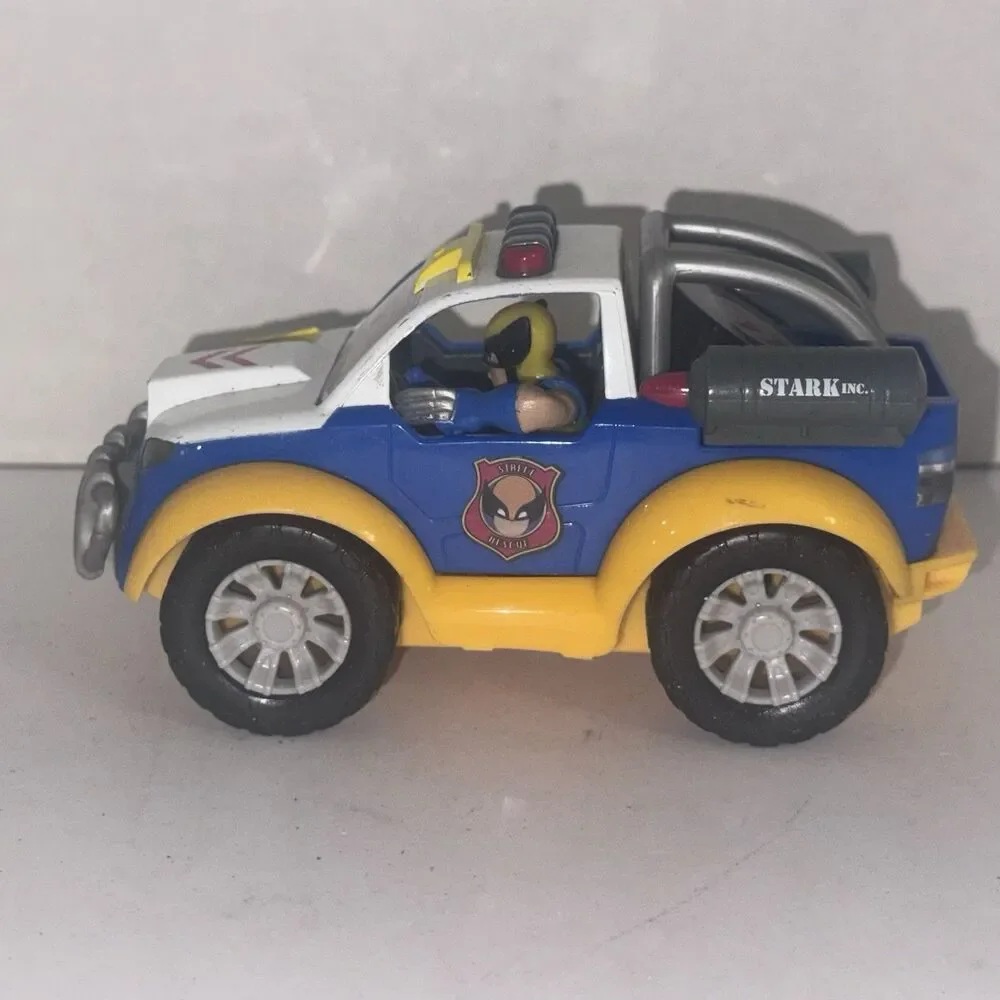 2009 Jada Marvel Super Hero Squad Wolverine Touch Tech Rescue Unit Tested Works